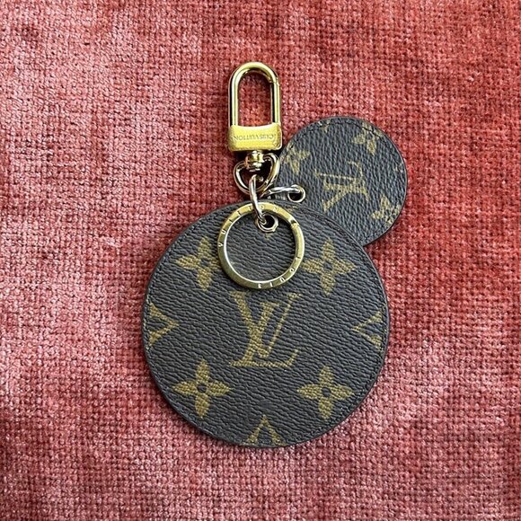 LOUIS VUITTON Monogram Reverse Key Holder And Bag Charm Brown - Picture 9 of 12